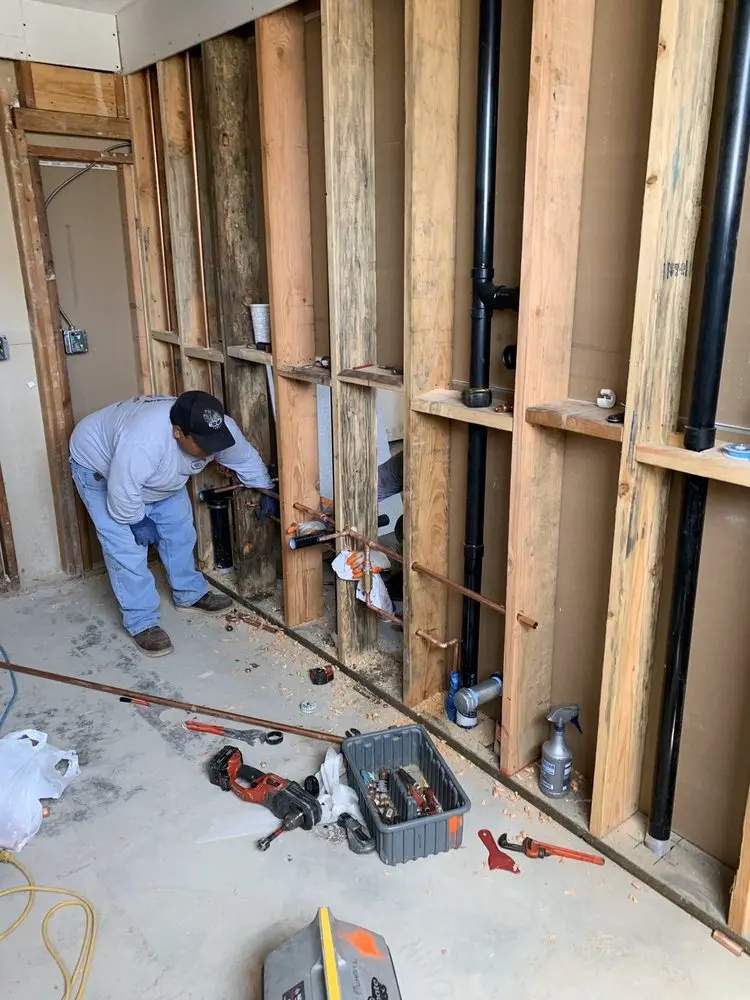 Commercial rough-in plumbing for Gas Line Repair in Kiesel